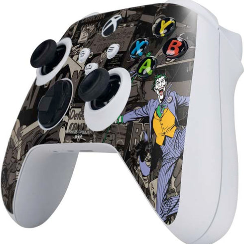 DC Comics The Joker Vintage Action pose pattern Xbox Series S Controller Skin